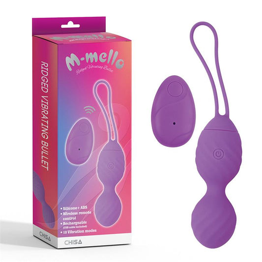 Huevo Vibrador Control Remoto Ridged USB Silicona 74