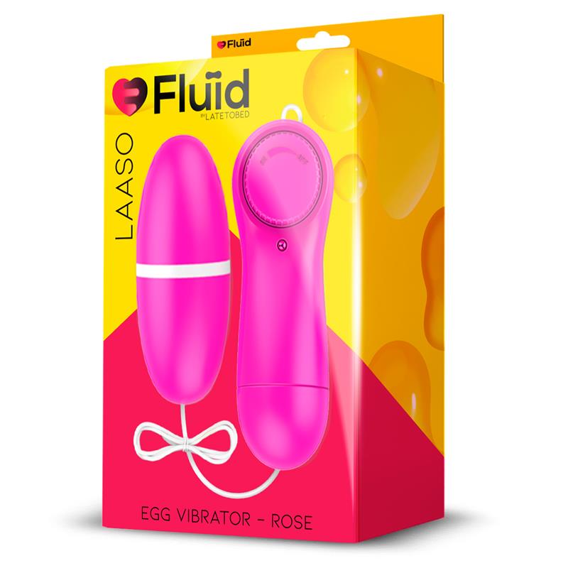 Laaso Huevo Vibrador Multi Velocidad Control Remoto Rose