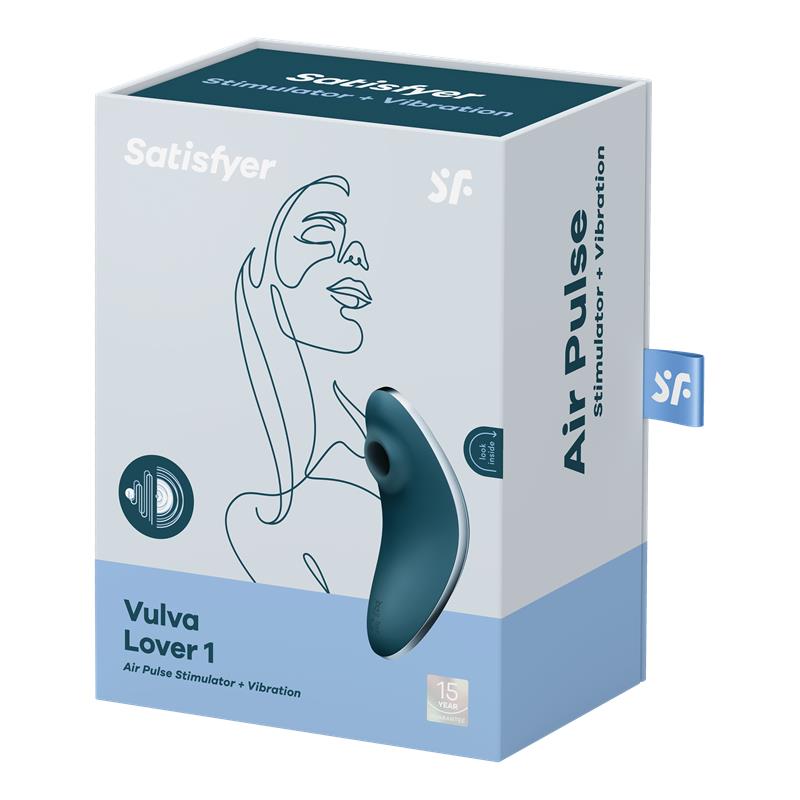 Succionador de Clitoris y Vibracion Vulva Lover 1 Azul