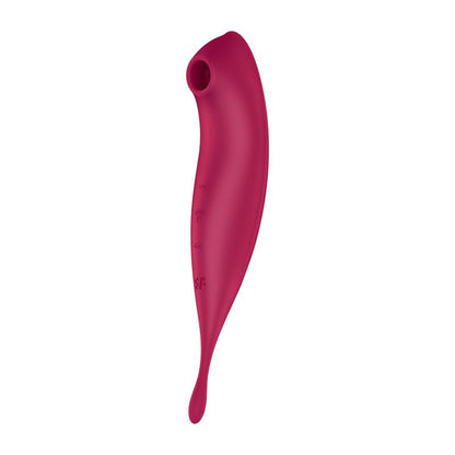 Twirling Pro Succionador y Vibrador APP Satisfyer Connect Dark Red