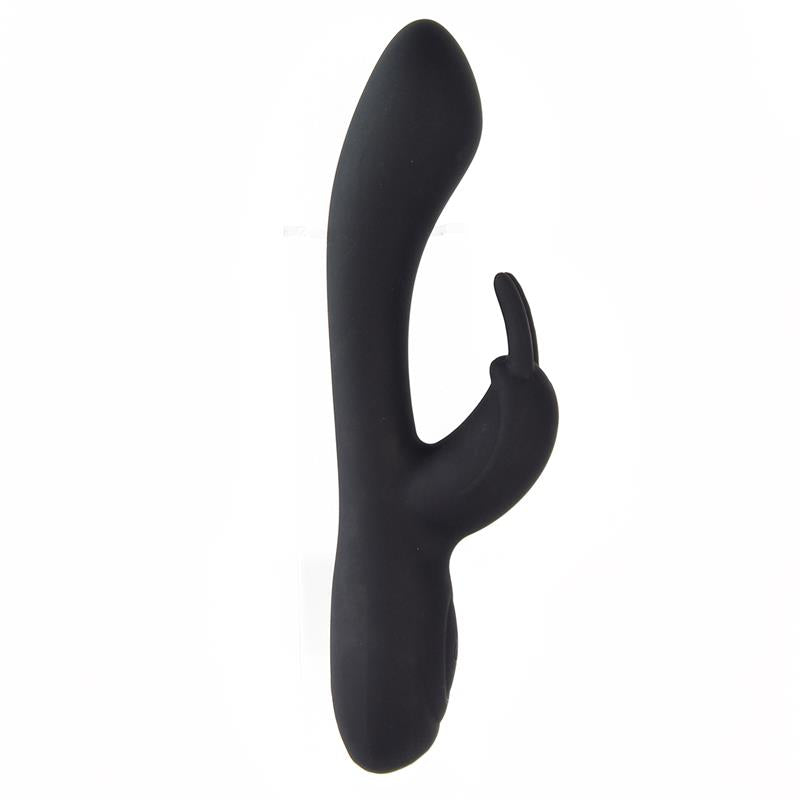 Noir Vibrador Silicona Liquida Inyectada 2 Motores USB