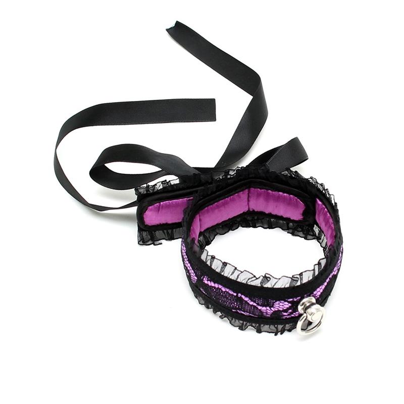 Collar de Saten Purpura