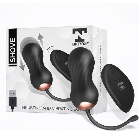 Shove Huevo con Movimiento Thrusting y Vibrador con Control Remoto