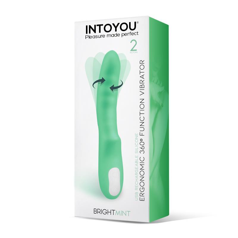 Brightmint Vibrador y Rotador Doble Motor 360º