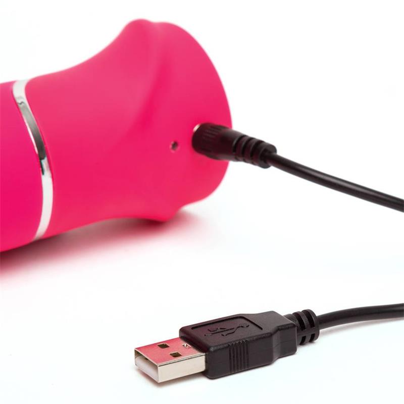 Vibrador Thrusting Realistic USB Rosa