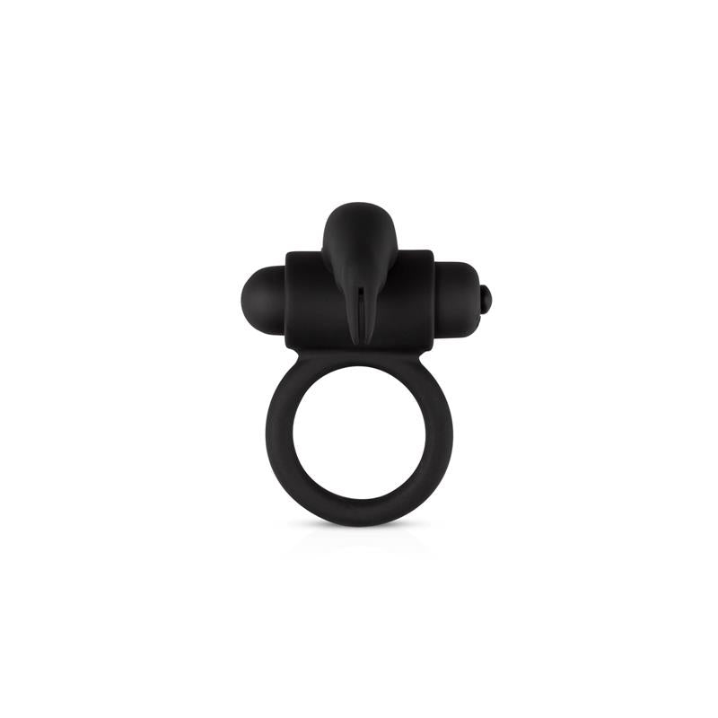 Anillo para Pene con Vibracion Conejito Silicona Negro