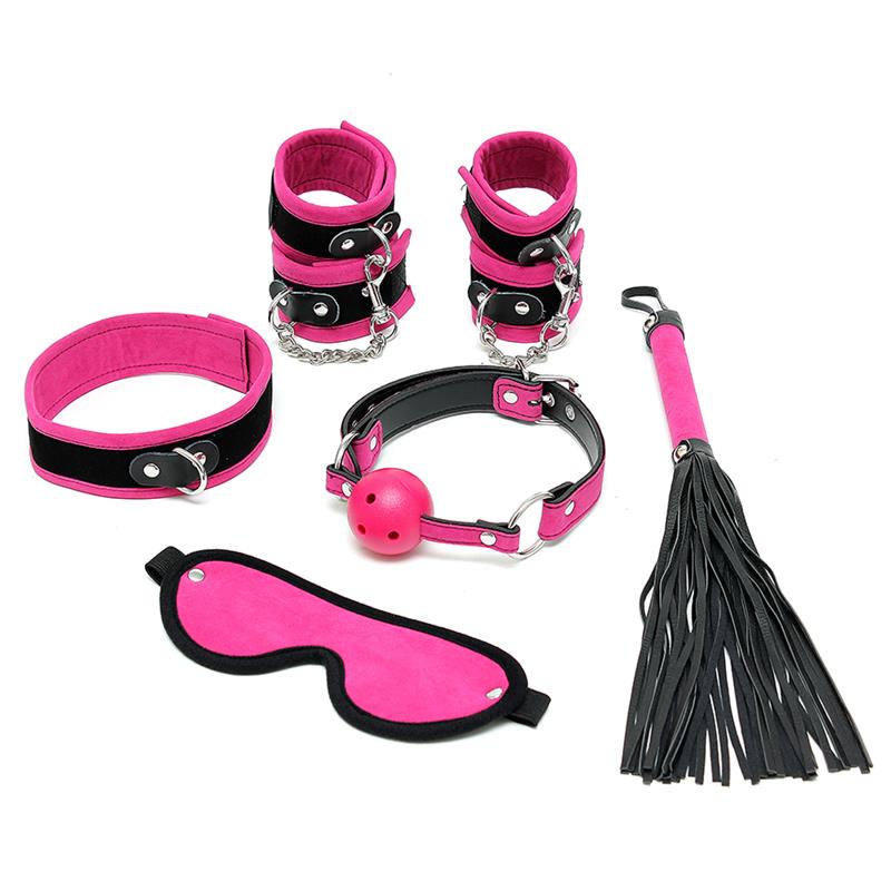 Rimba Bondage Play Set de Bondage 6 Piezas Color Rosa