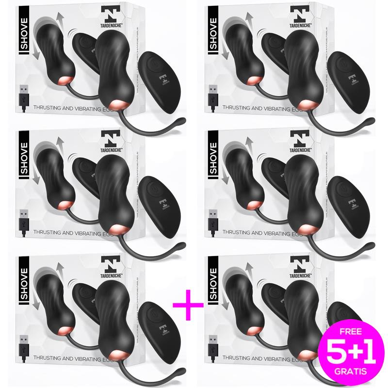 Pack 51 Shove Huevo con Movimiento Thrusting y Vibrador Control Remoto