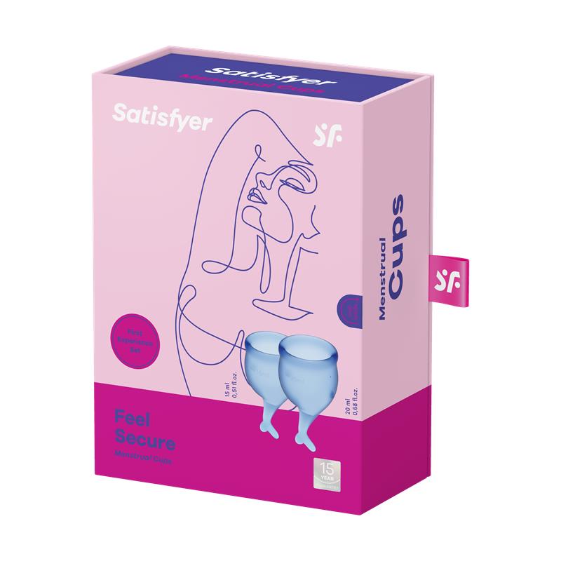 Copas Menstruales Feel Secure Dark Blue Pack de 2