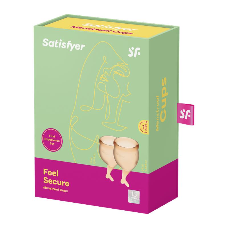 Copas Menstruales Feel Secure Orange Pack de 2