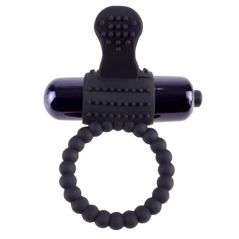 Fantasy C Ringz Super Anillo Vibrador de Silicona Negro