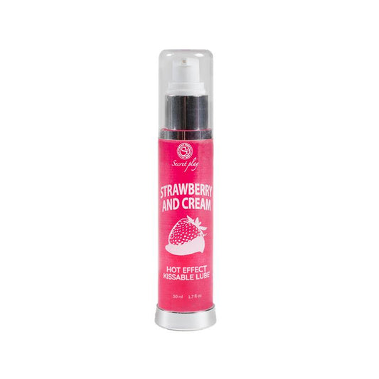 Secret Play Lubricante Efecto Calor Fresas con Nata 50 ml