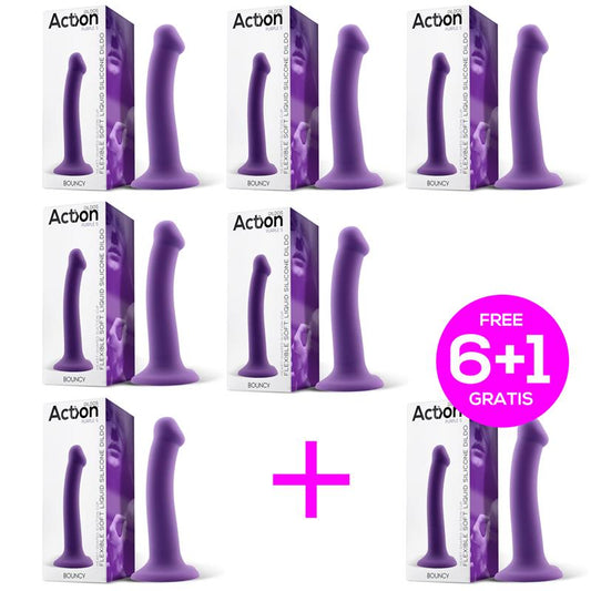 Pack 61 Bouncy Dildo Silicona Liquida Flexible 65 165 cm