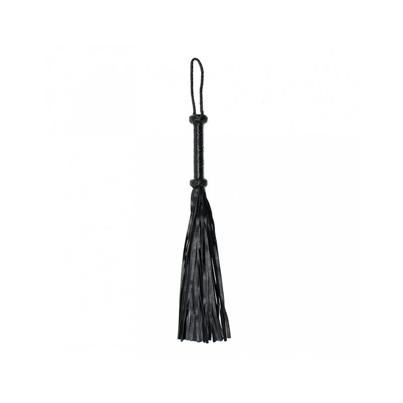 Flogger Trenzado Cuero Negro