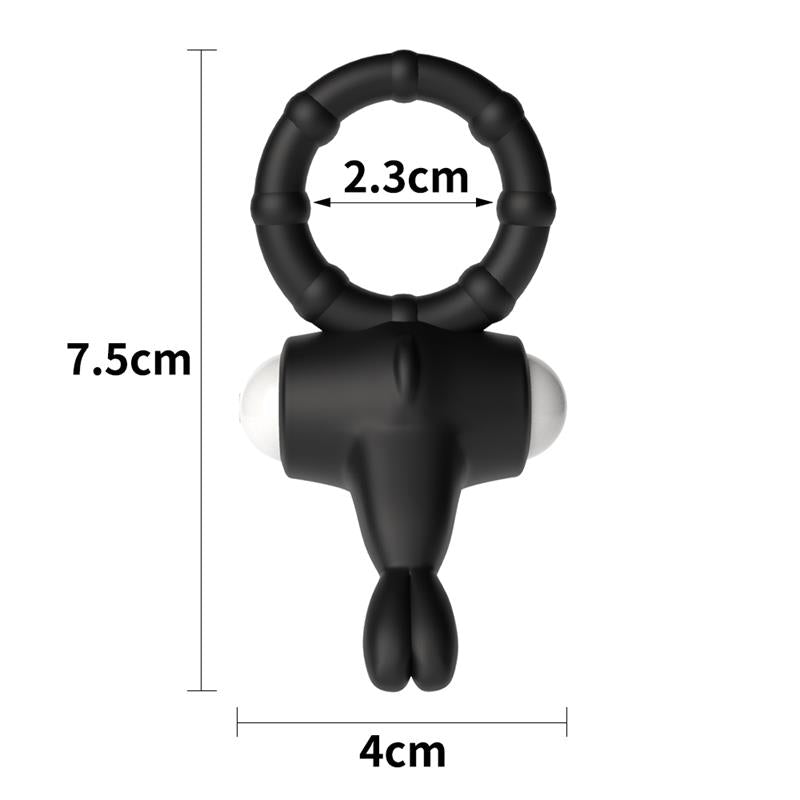 Anillo Vibrador Power Clit Negro