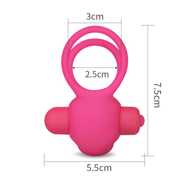 Anillo Vibrador Doble Power Clit Duo Rosa