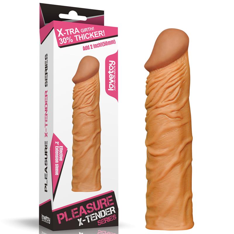 Funda para el Pene Add 2 Pleasure X Tender Marron