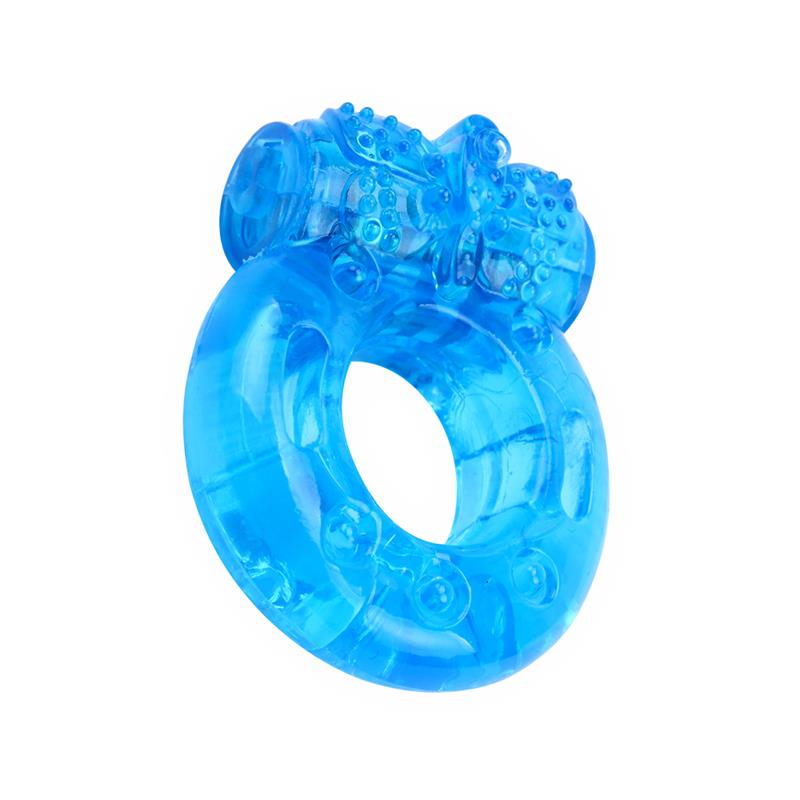 Anillo para el Pene y Vibracion 18 cm Azul