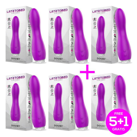 Pack 51 Douby Vibrador Silicona Purpura