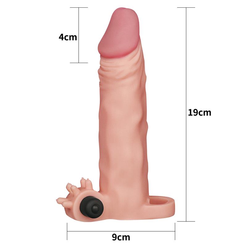 Funda para el Pene con Vibracion Add 2 Pleasure X Tender Natural