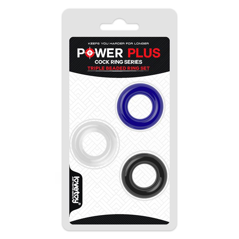 Pack de 3 Anillos para el Pene Power Plus