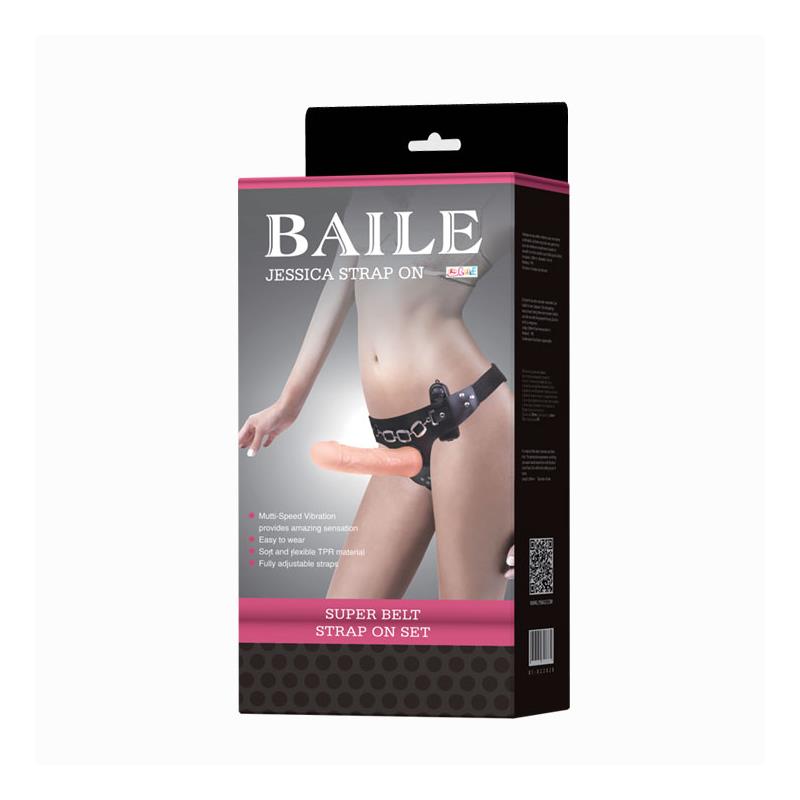 Baile Arnes con Dildo Vibrador Natural 185 cm