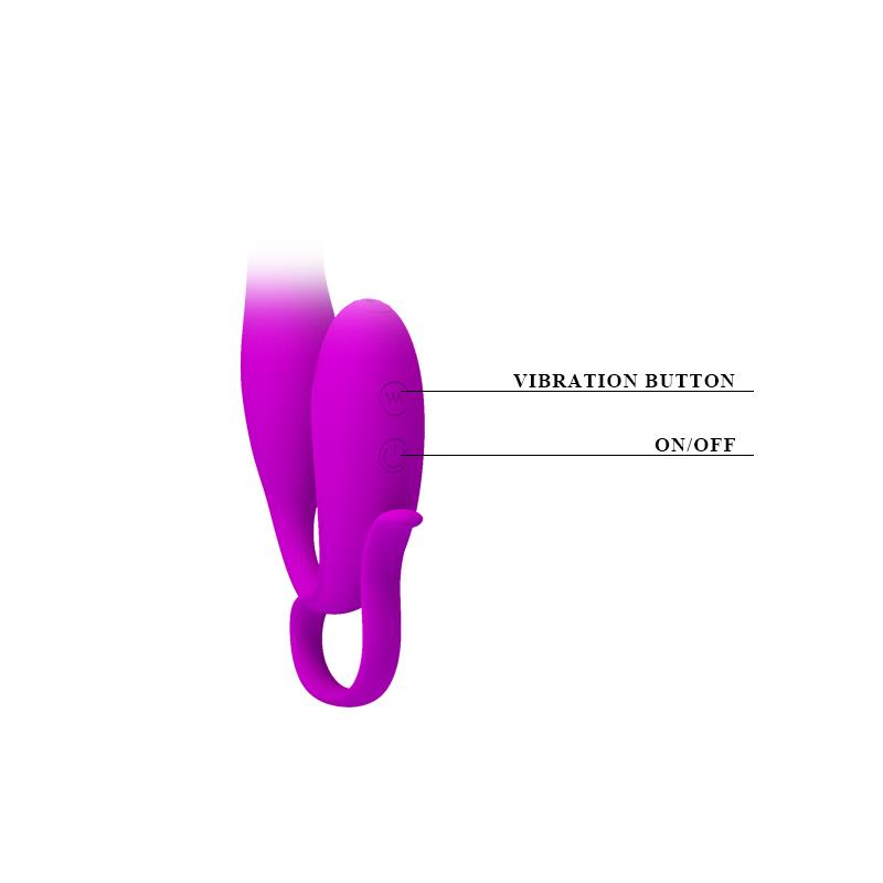 Pretty Love Vibrador Flowery Color Purpura