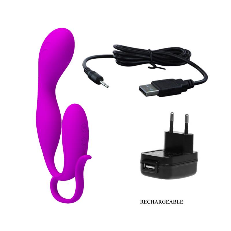 Pretty Love Vibrador Flowery Color Purpura