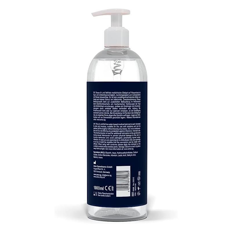 Lube Me Lubricante Base Agua Calor y Hormigueo 1000 ml