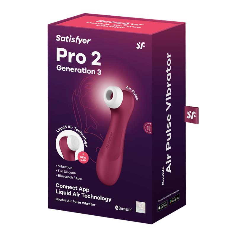 Pro 2 Gen 3 Liquid Air Technology Succion y Vibracion App Connect Wine Red Rojo Vino