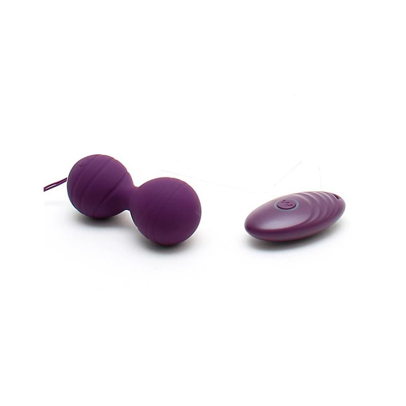 Bolas Kegel con Vibracion con Control Remorto Cannes Purpura