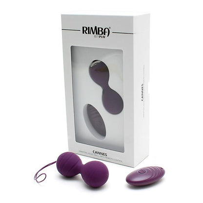 Bolas Kegel con Vibracion con Control Remorto Cannes Purpura