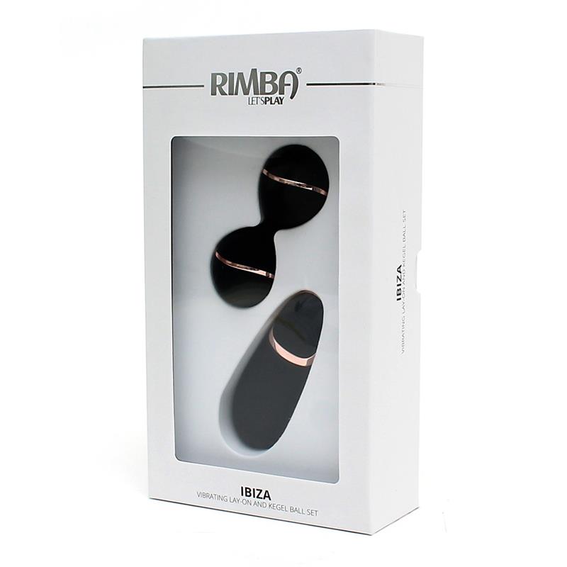 Bolas Kegel con Control Remoto y Estimulador Ibiza Negro