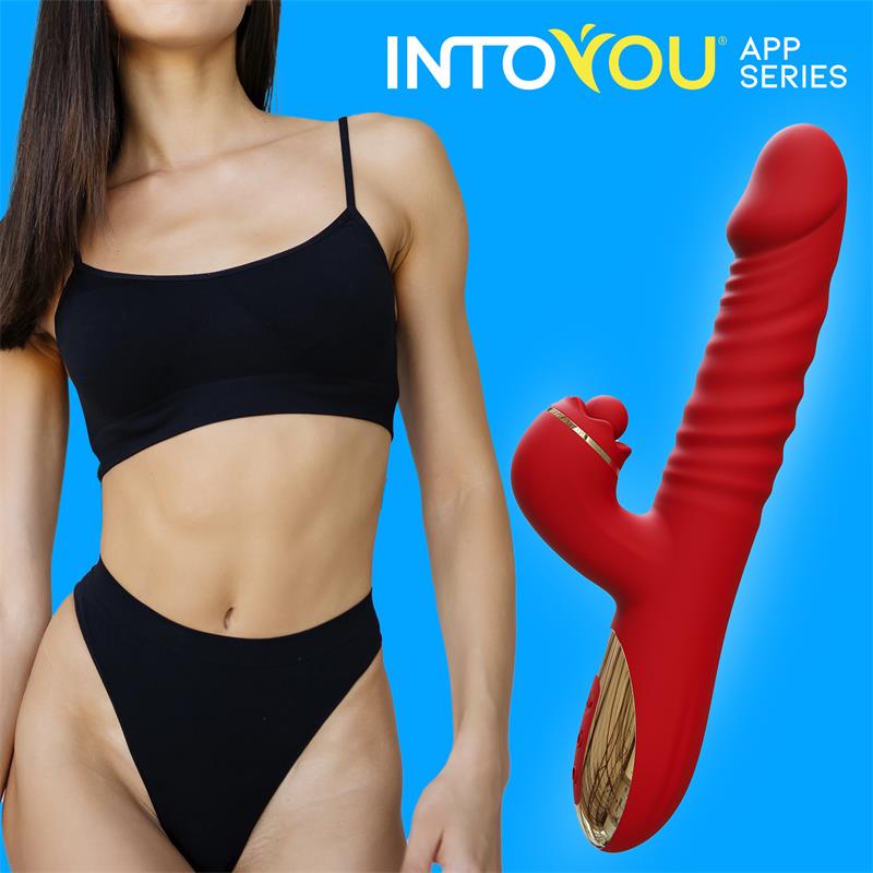 Ascen Vibrador con Thrusting y Waving y APP USB Magnetico