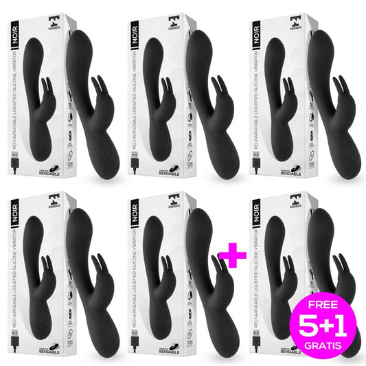 Pack 51 Noir Vibrador Silicona Liquida