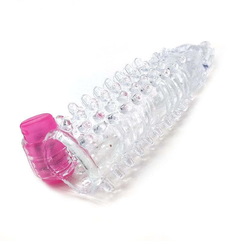 Funda para el Pene con Vibracion Transparente