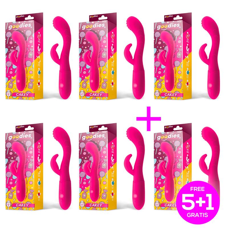 Pack 51 Cakey Vibrador Punto G y Conejito Silicona