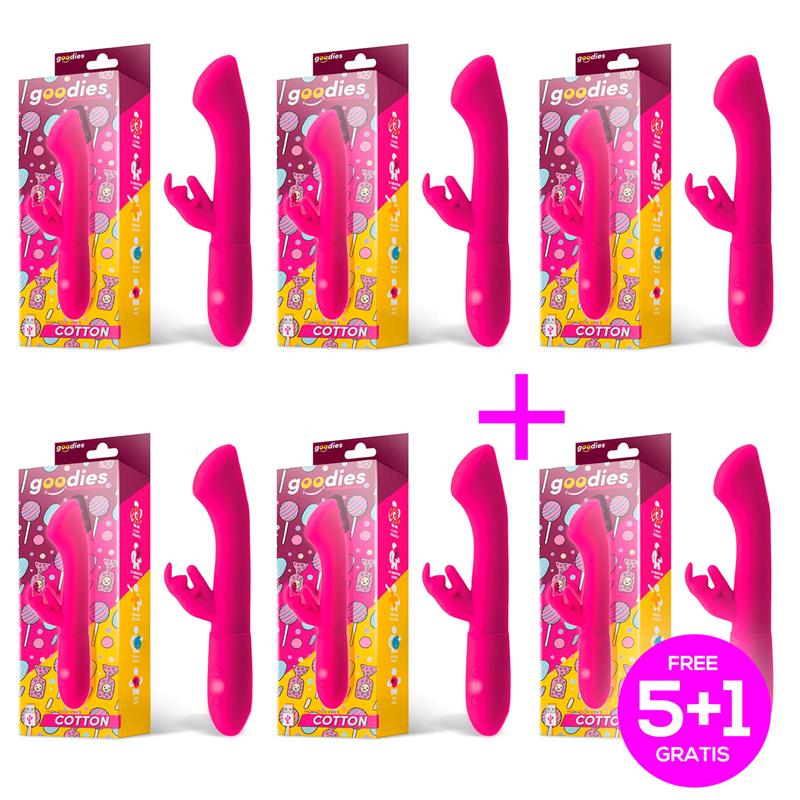 Pack 51 Cotton Vibrador Punto G y Conejito USB Silicona