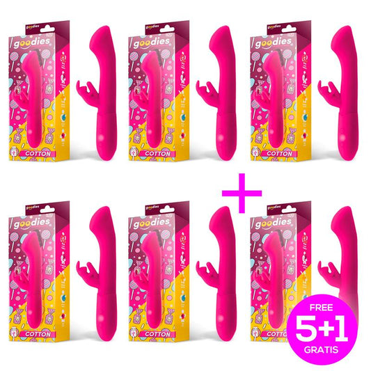 Pack 51 Cotton Vibrador Punto G y Conejito USB Silicona