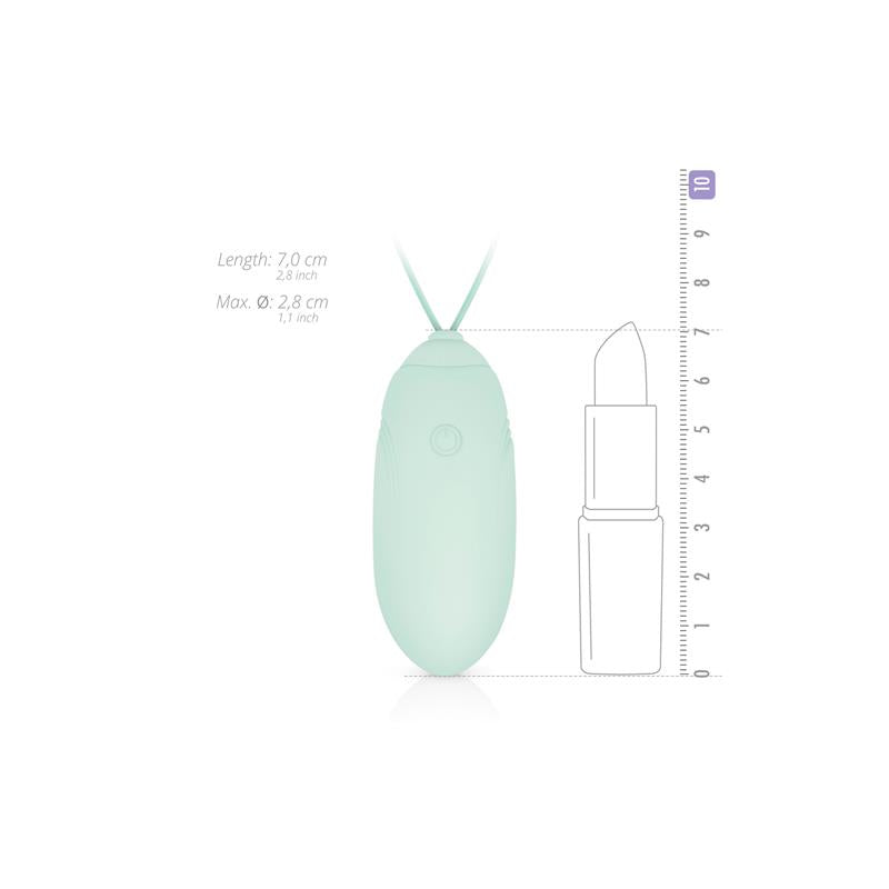 Huevo Vibrador Control Remoto USB Verde