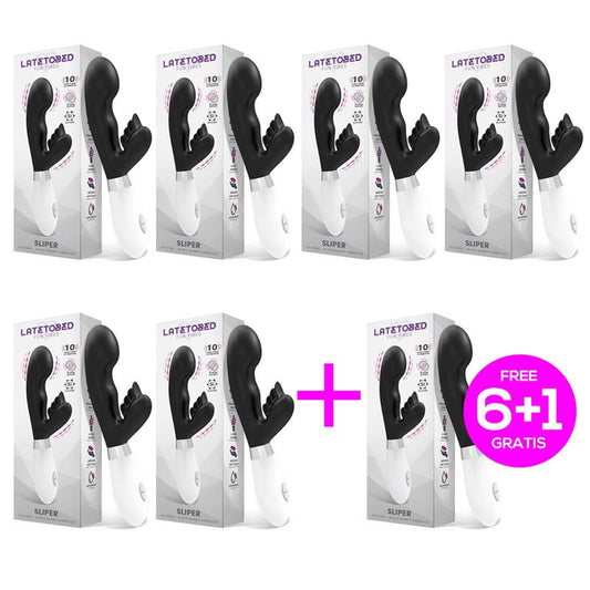 Pack 61 Sliper Vibrador con Conejito Silicona